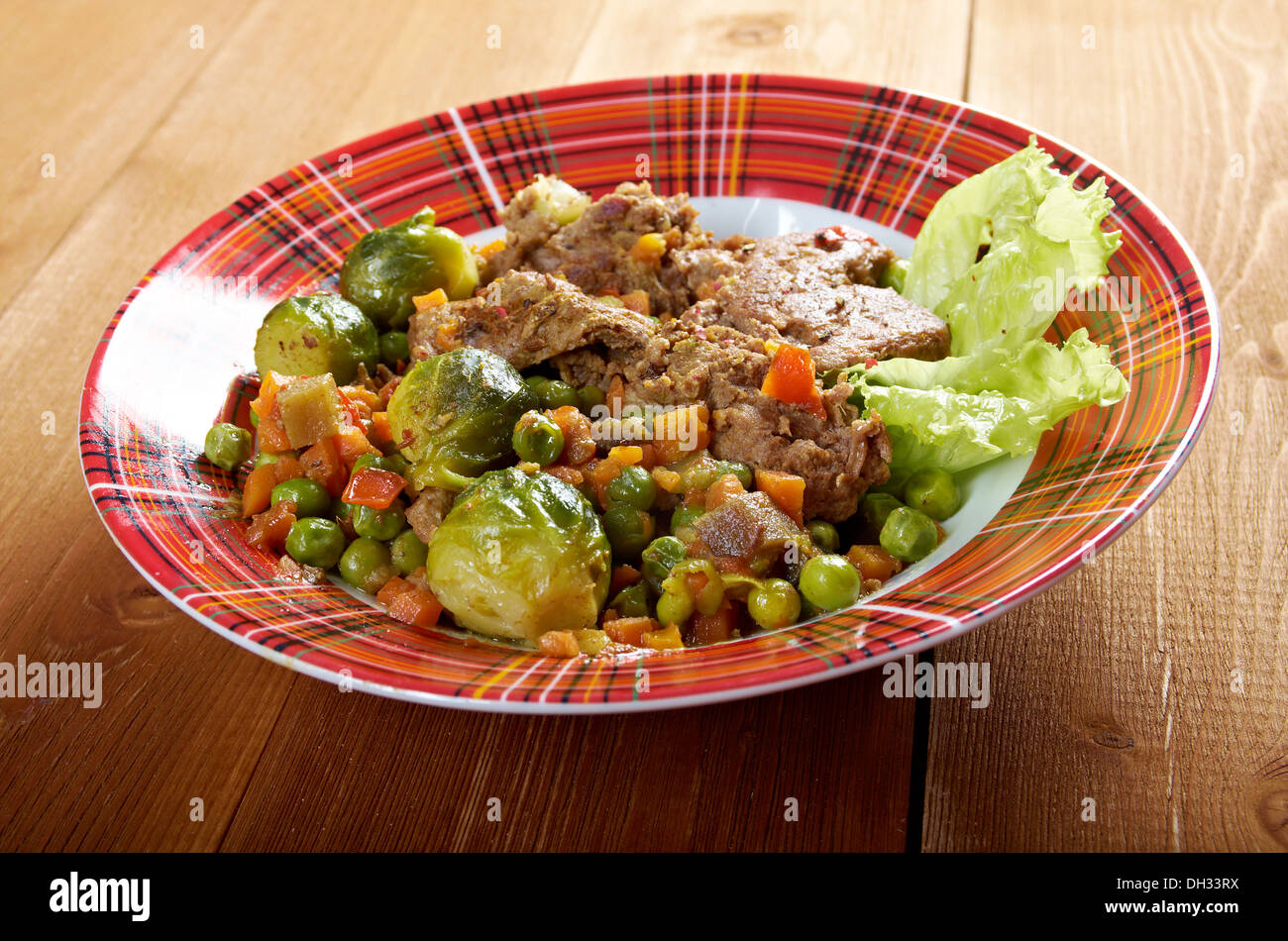 vegetables with spices and mincemeat Stock Photo Alamy