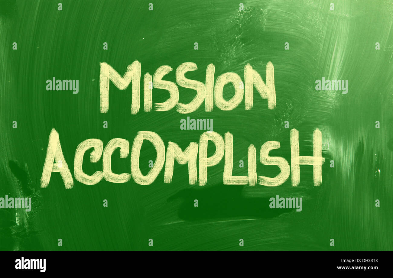 Mission Accomplish Concept Stock Photo - Alamy