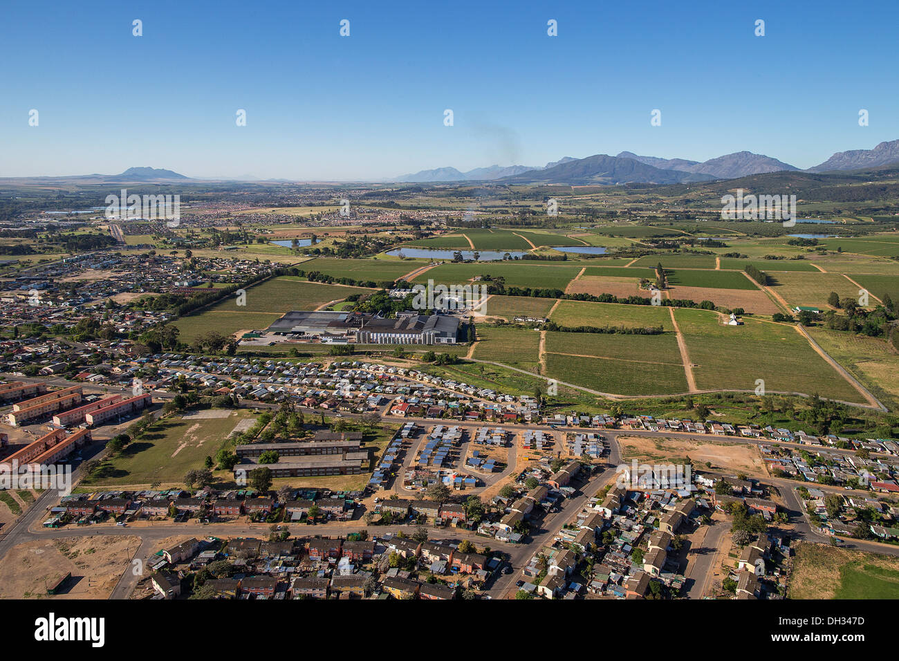 Paarl, Cape Town Wine Route Stock Photo