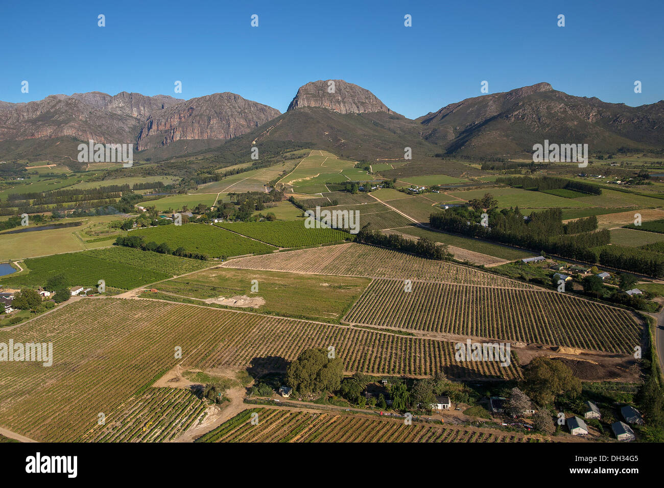 Paarl, Cape Town Wine Route Stock Photo