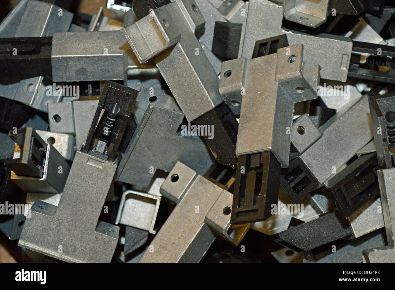 Industrial metal components Stock Photo Alamy