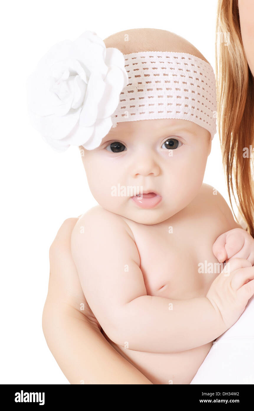 The small baby isolated on white background Stock Photo Alamy