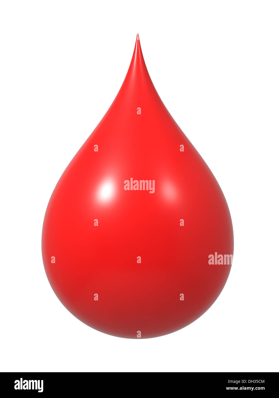 Drop of Blood Isolated on White Stock Photo Alamy