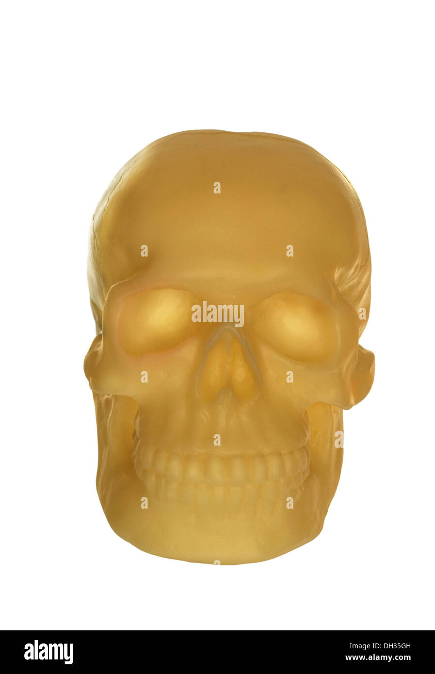 human skull on white background Stock Photo