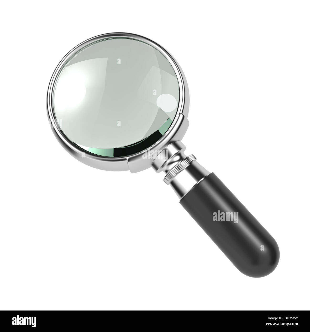 Magnifying Glass Isolated on White Stock Photo Alamy