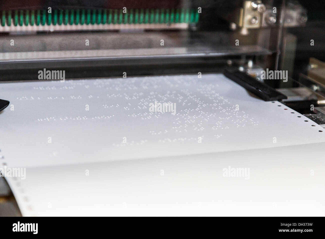 South Africa, Cape Town. A Braille Printer. Athlone School for the Blind Stock Photo Alamy