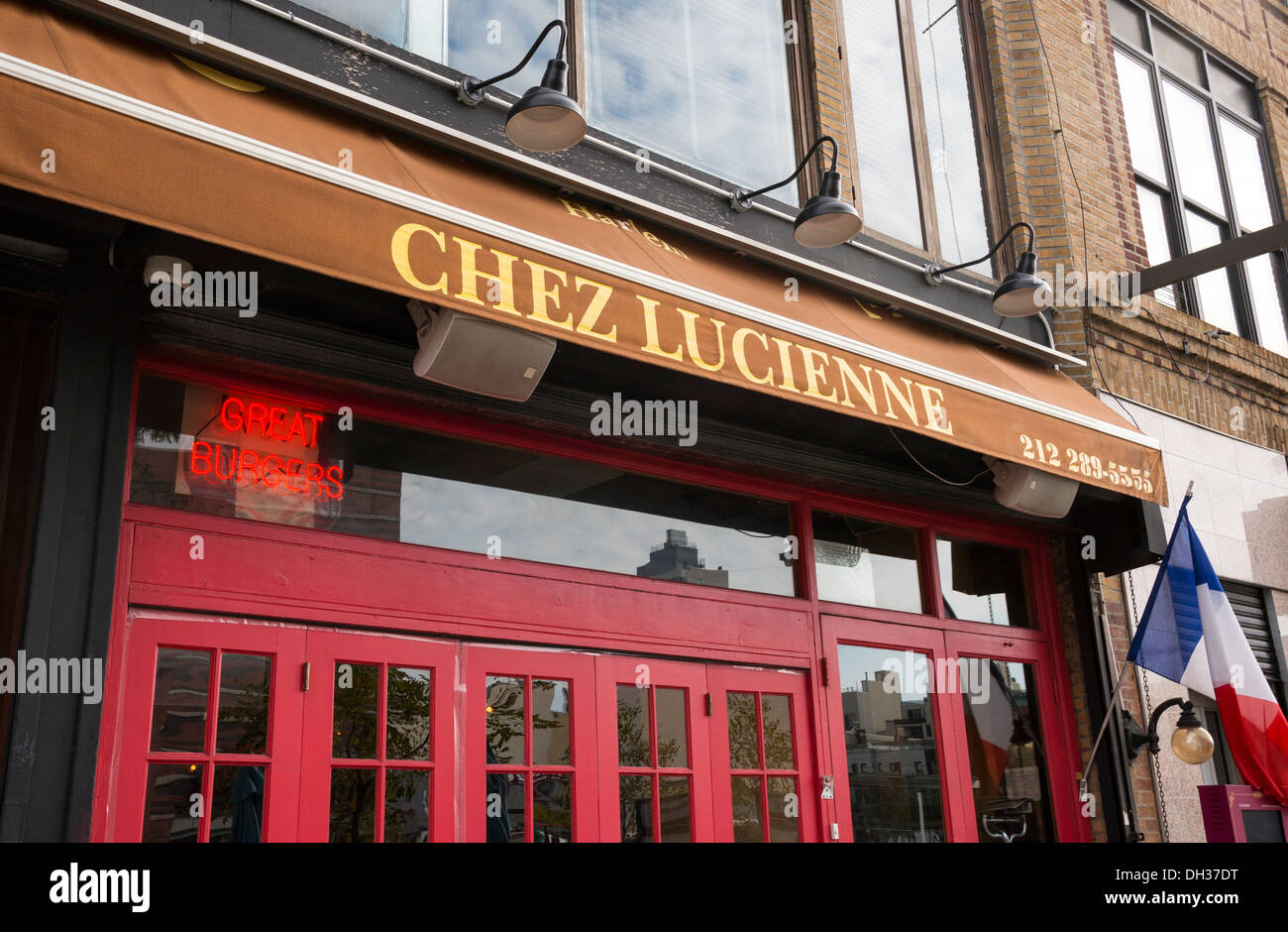 Chez Lucienne restaurant in Harlem in New York City Stock Photo - Alamy
