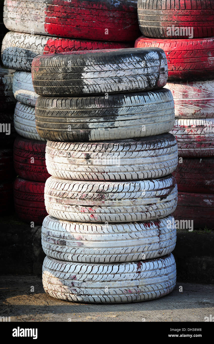 Old Tires Stock Photo