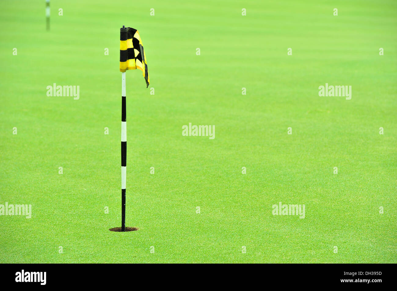 Practice Golf Putting Hole Stock Photo