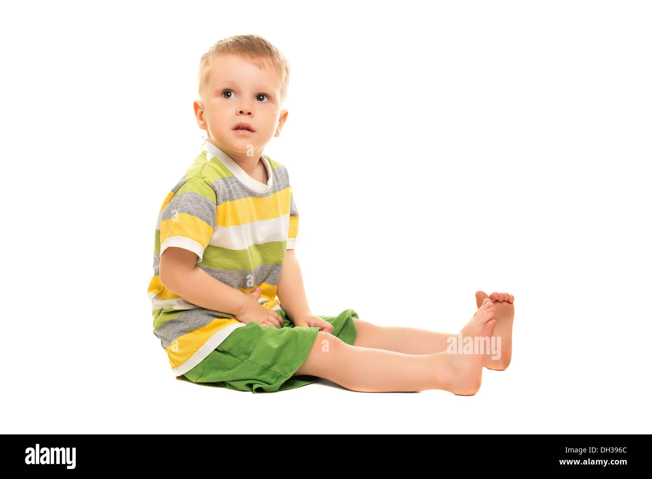 Barefoot boy Cut Out Stock Images & Pictures - Alamy