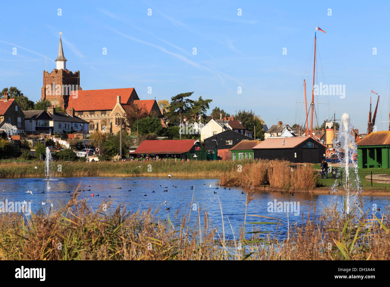 maldon promenade essex england Stock Photo - Alamy