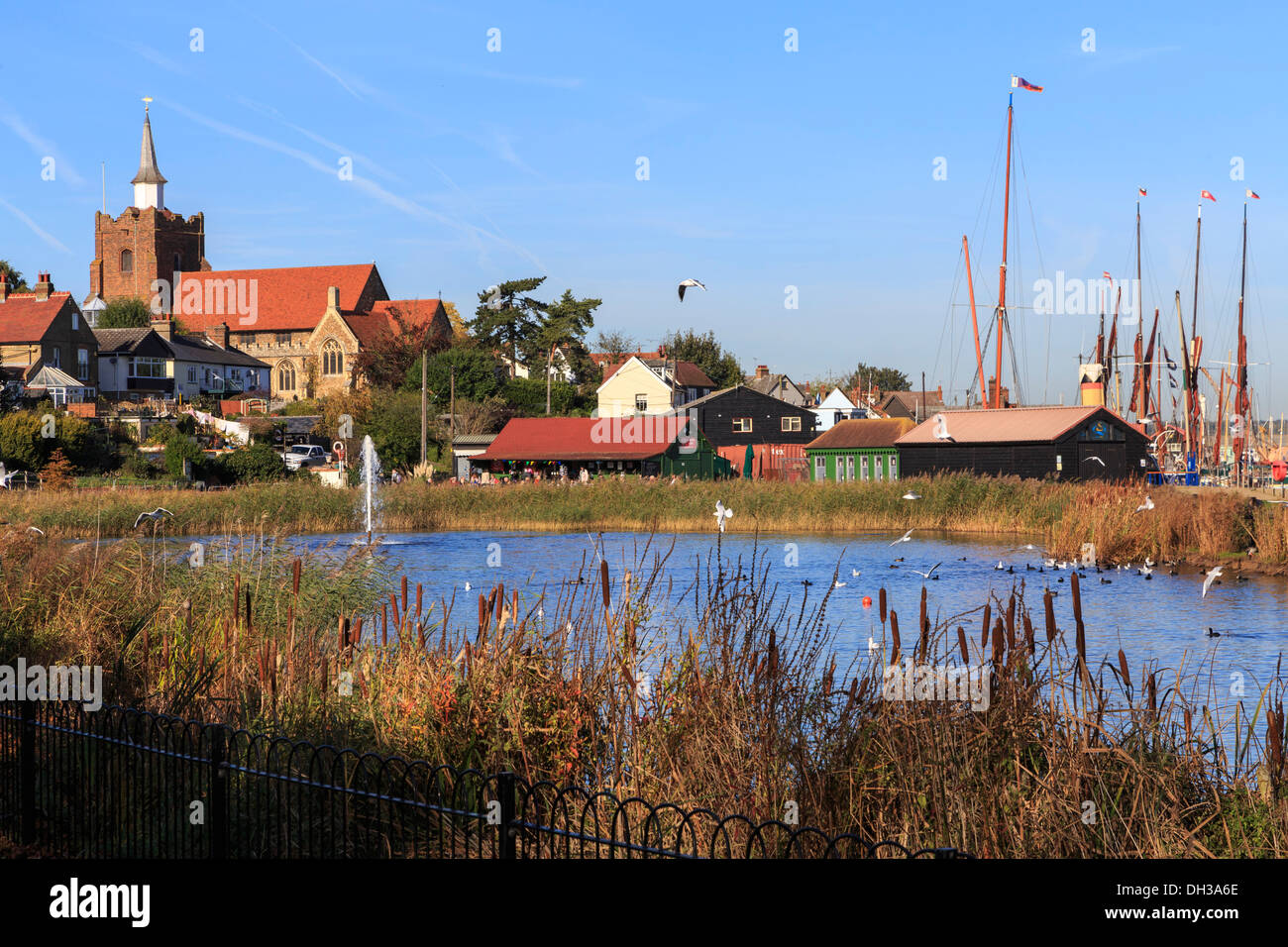 maldon promenade essex england Stock Photo - Alamy