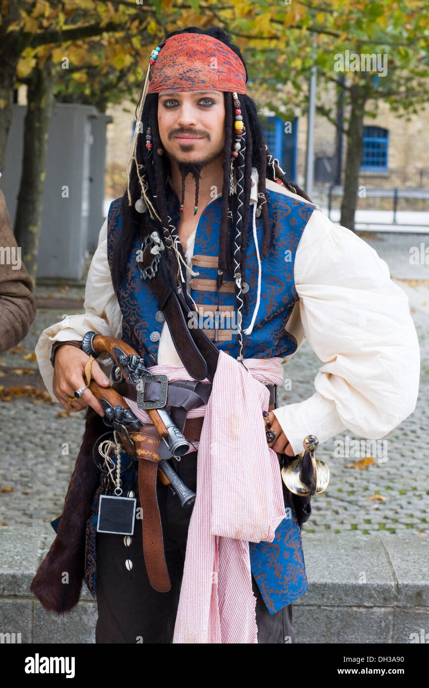 Comic Con London 2013 Captain Jack Sparrow Stock Photo