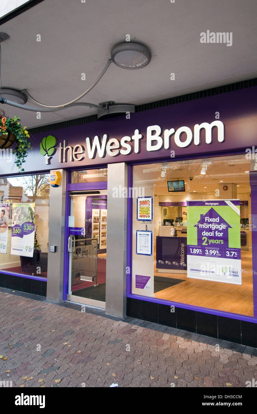 the west brom West Bromwich Building Society uk branch branches sutton coldfield regional societies Stock Photo