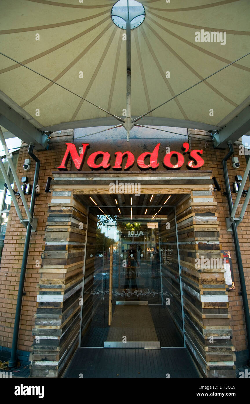 nandos nando's chicken restaurant chain uk restaurants Stock Photo Alamy