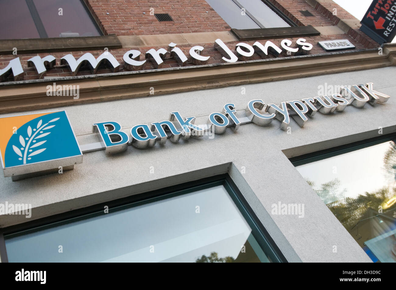 bank of cyprus uk branch branches high street in sutton coldfield Stock Photo
