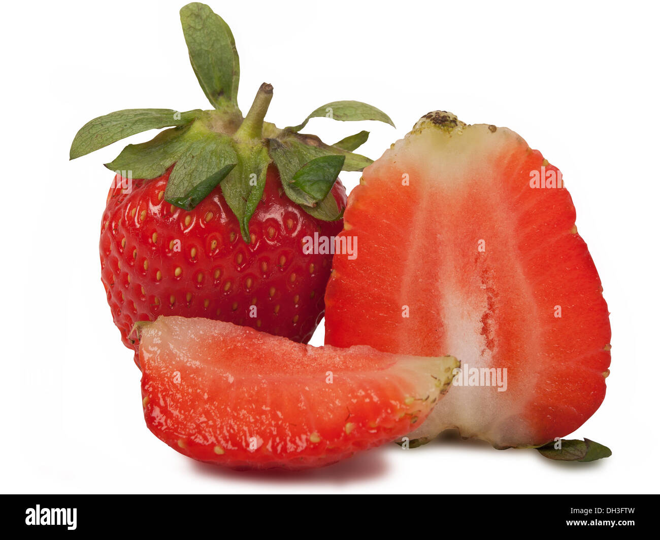 fresh strawberry isolated on white background Stock Photo - Alamy