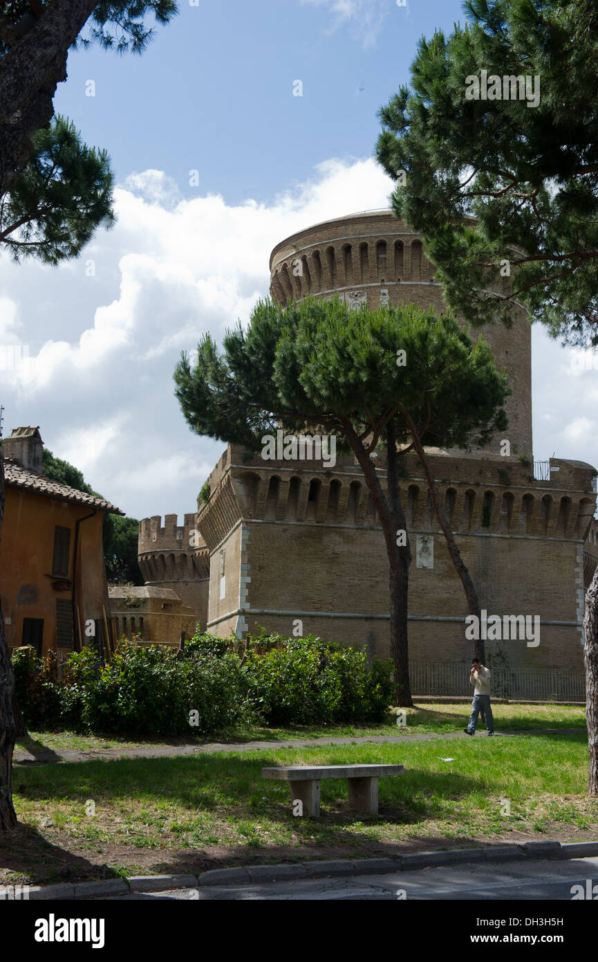 Italy. Europa. Latium. Roma Ostia Antica castle Pope Giulio II Stock ...