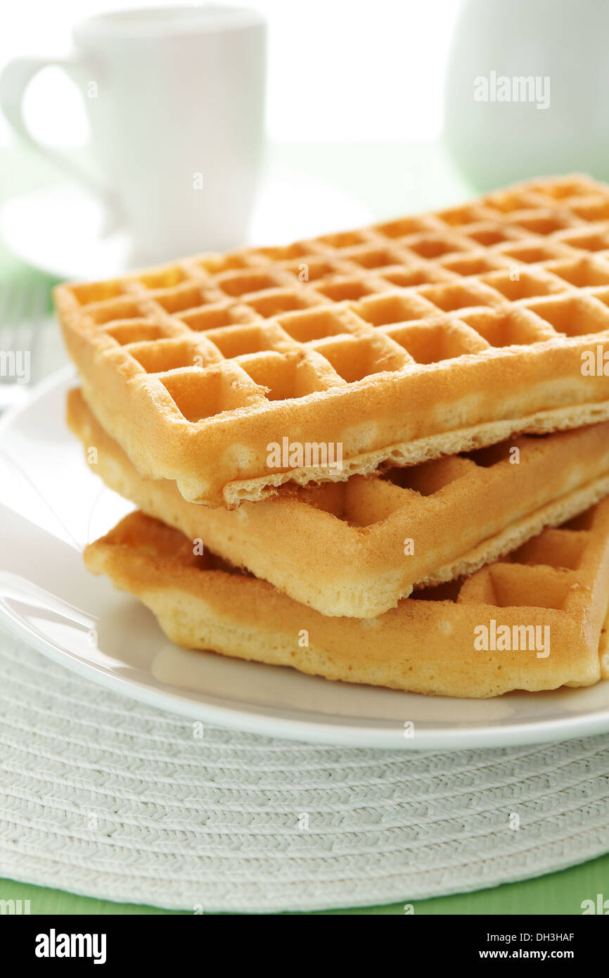 Plain waffles hires stock photography and images Alamy