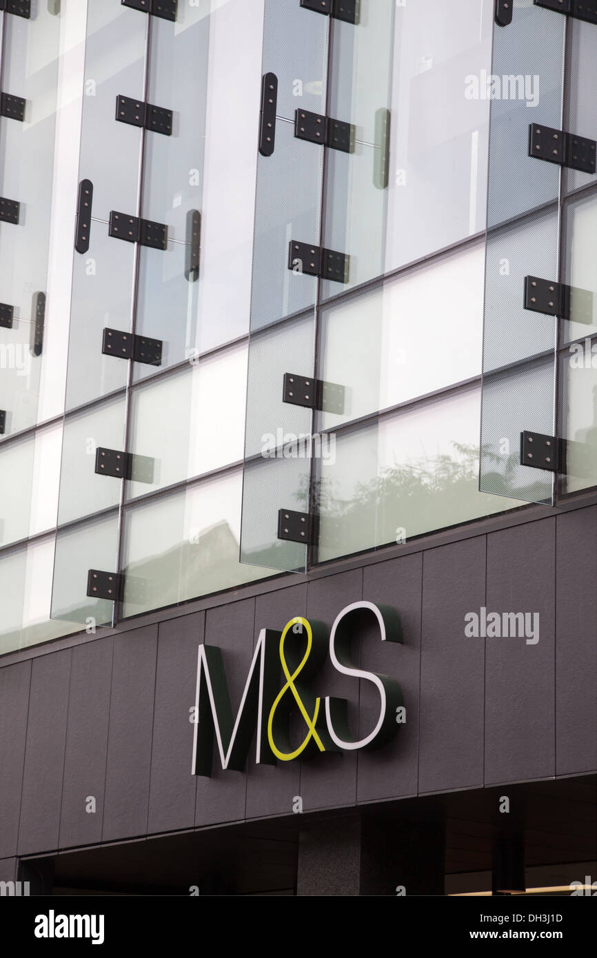 Front of Marks and Spencer store, England, UK Stock Photo