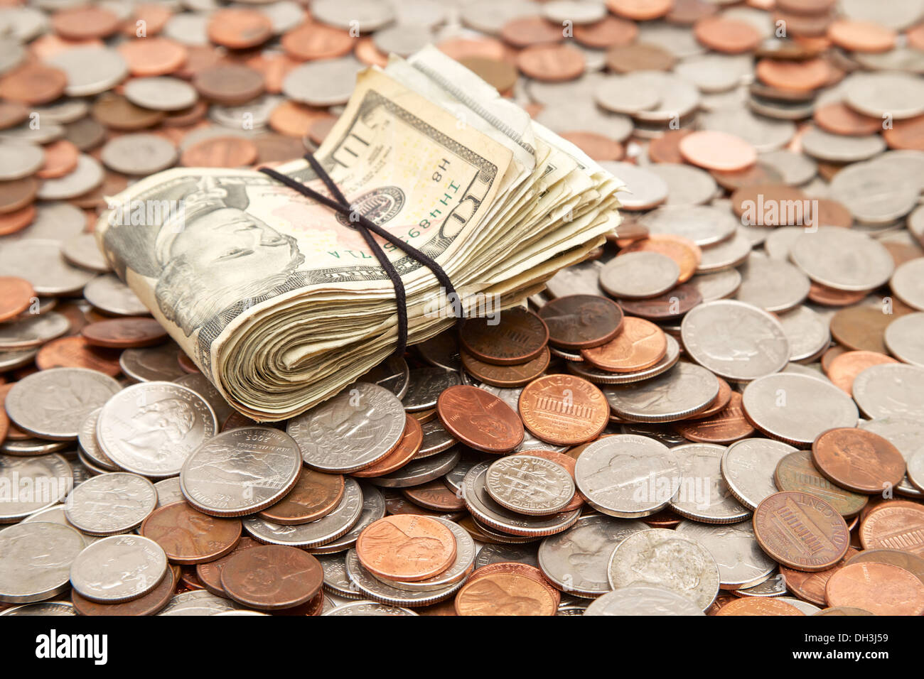 Money loose change coins cash hires stock photography and images Alamy