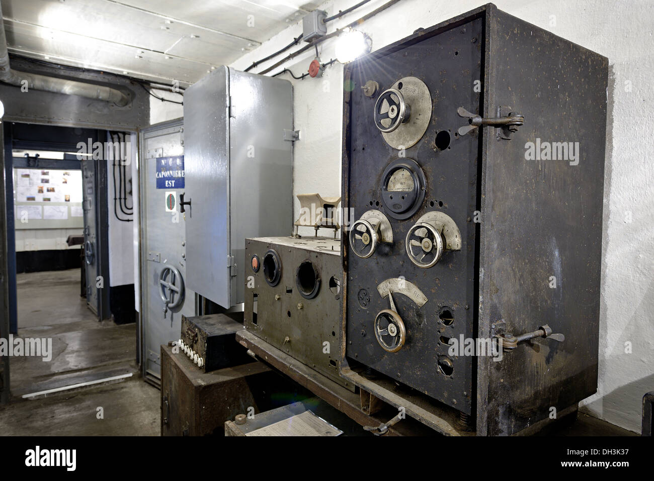 Radio transmission room, Immerhof work, Maginot line. Stock Photo