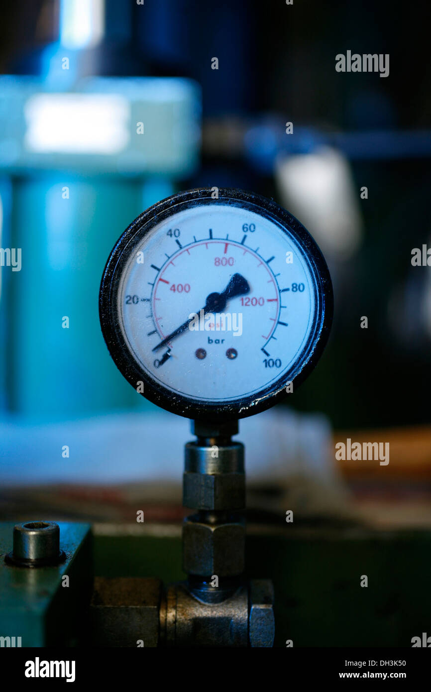 Industrial pressure gauge, Germany Stock Photo Alamy