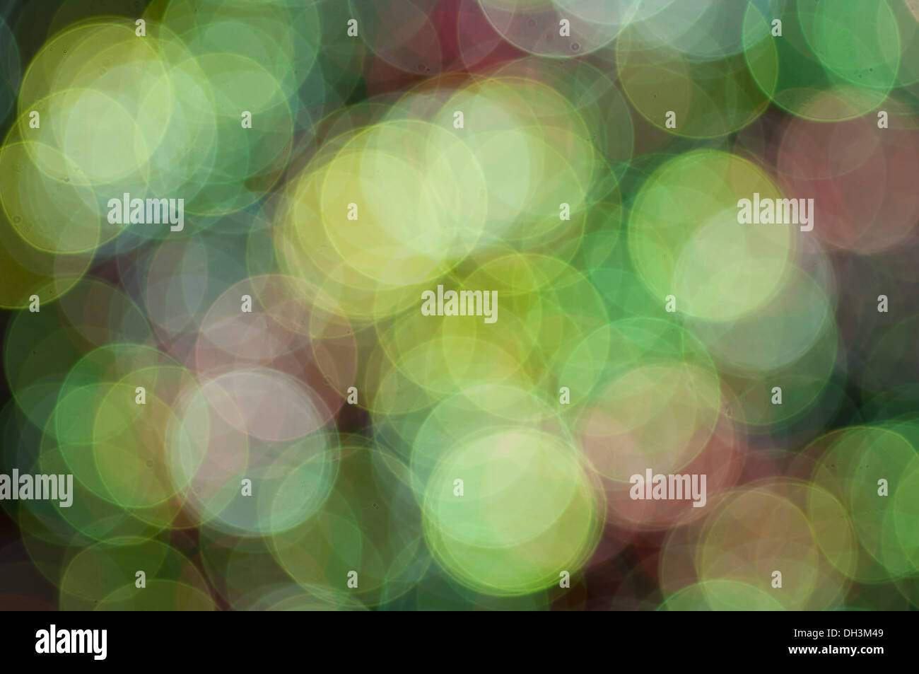 Many colored and blurred lights. Stock Photo