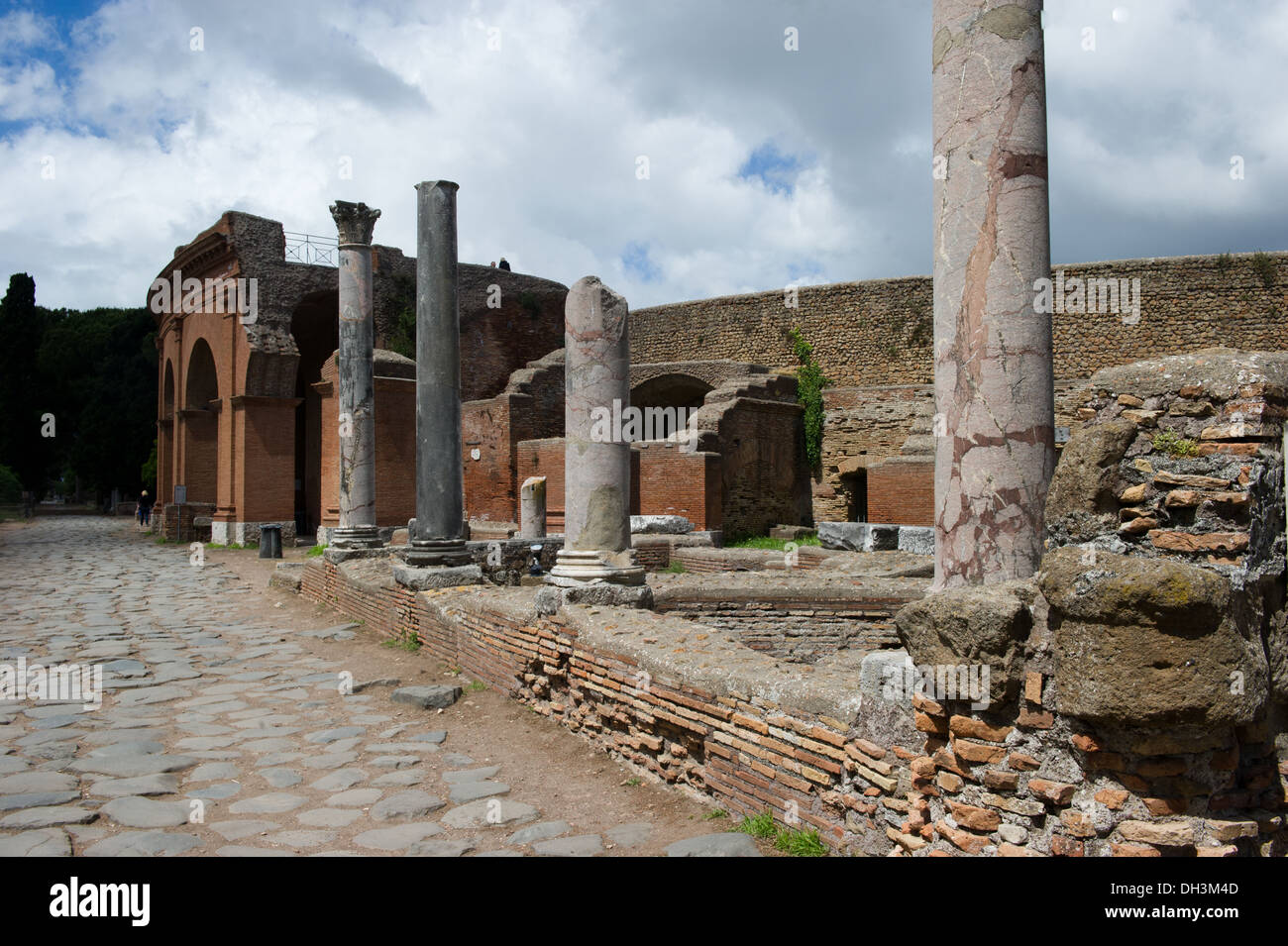 ancient, archeologic, Europa, Italy, Latium, Lazio, Ostia antica, outdoor, Rome,  day, travel Stock Photo
