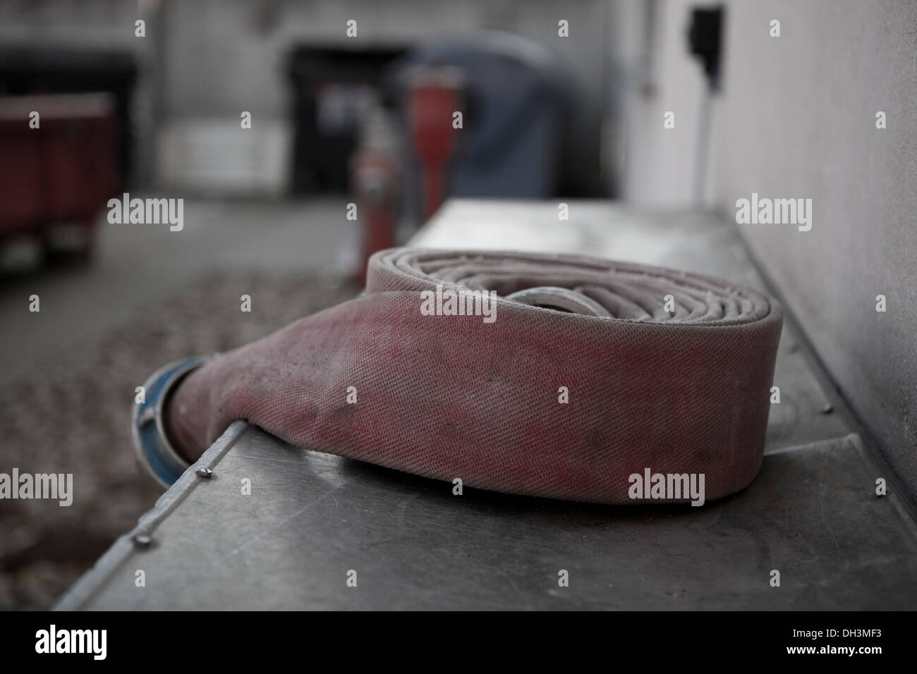 Old fire hose Stock Photo Alamy