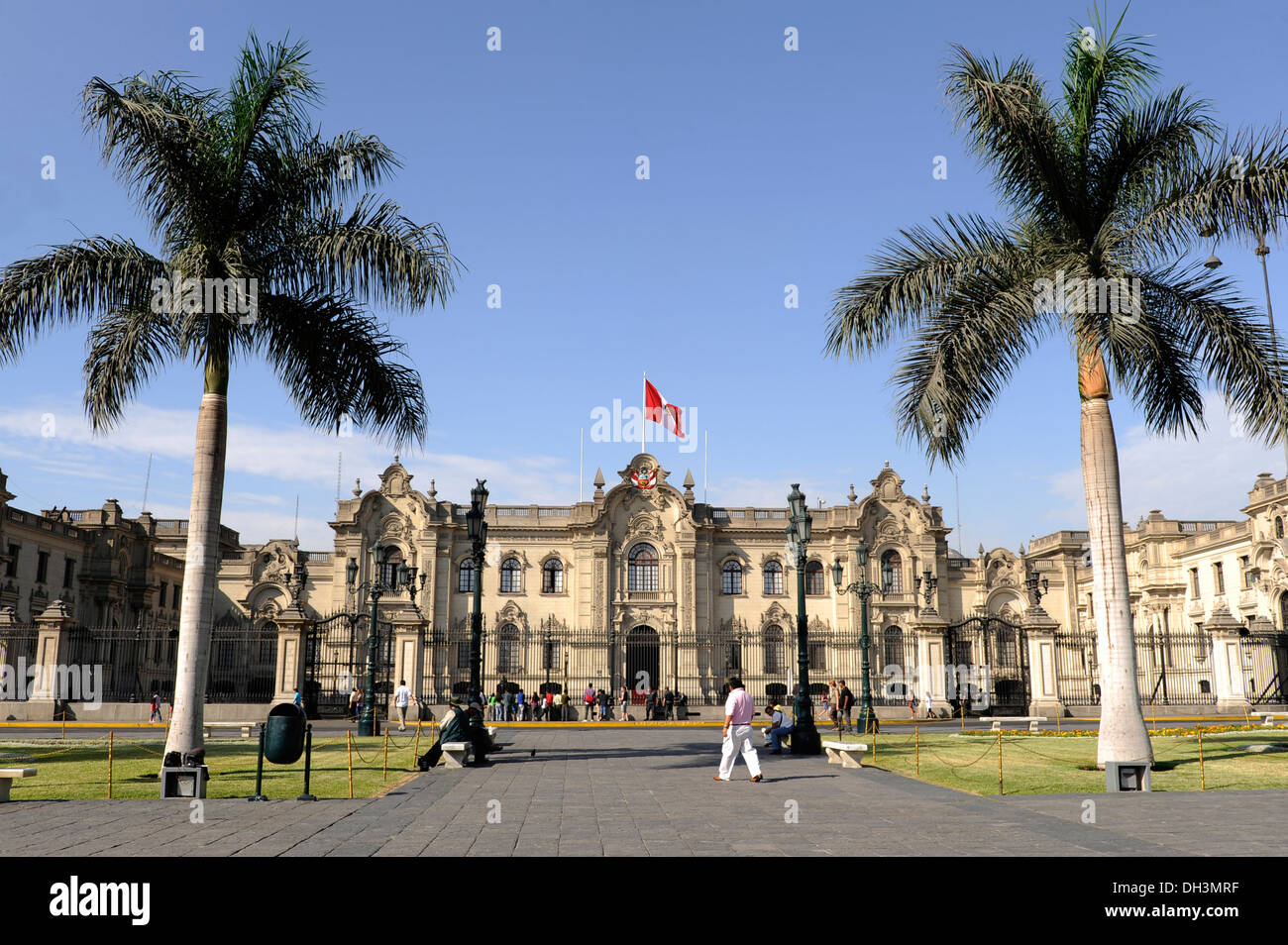 Presidential palace in Lima, Peru Stock Photo