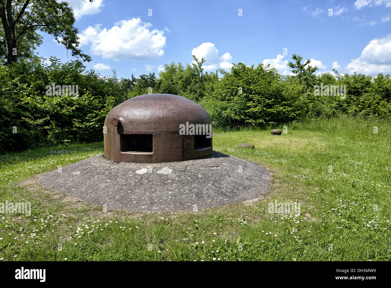 Armored cloche, Hackenberg fortress, Maginot line. Stock Photo