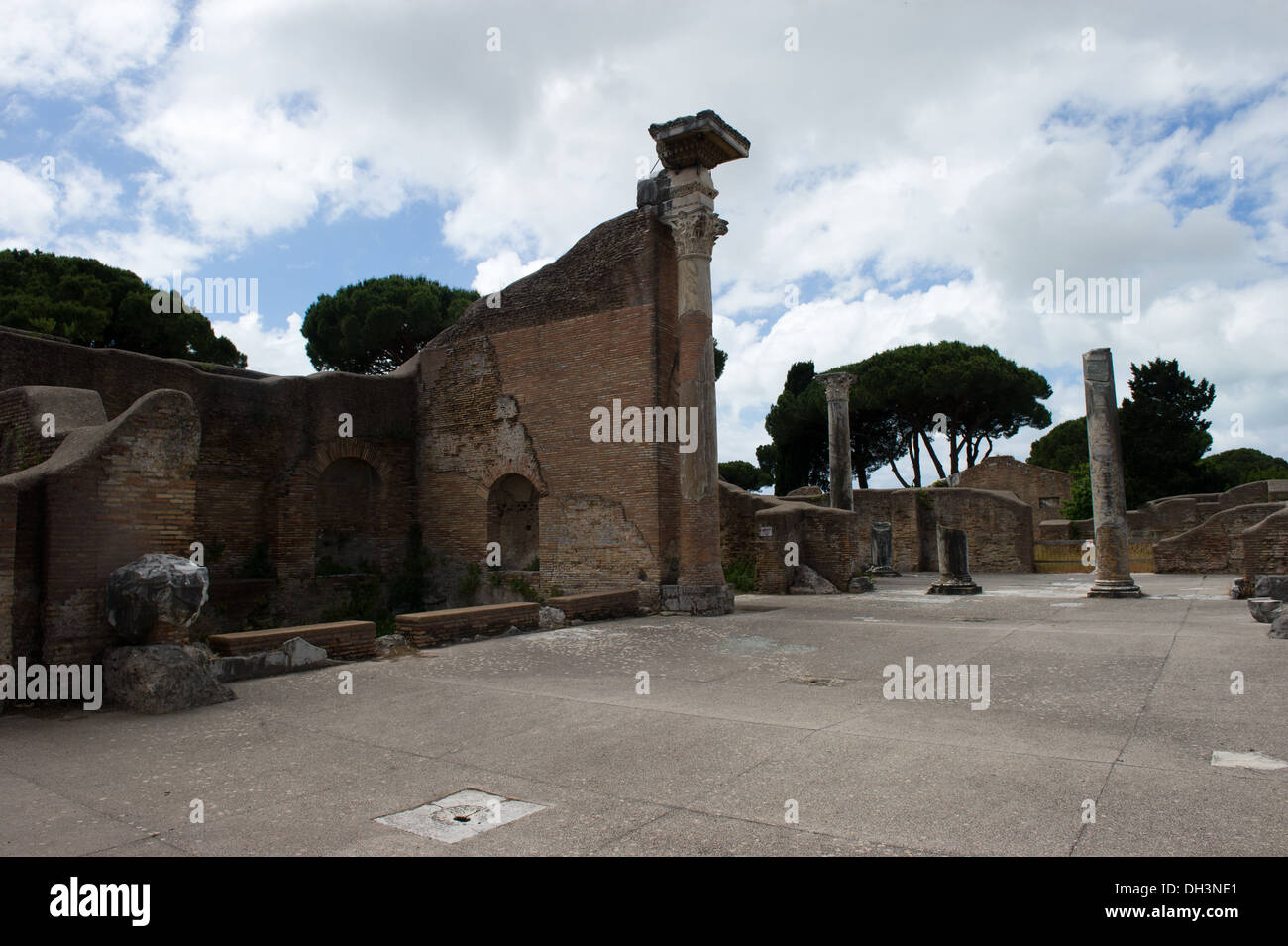 ancient, archeologic, Europa, Italy, Latium, Lazio, Ostia antica ...