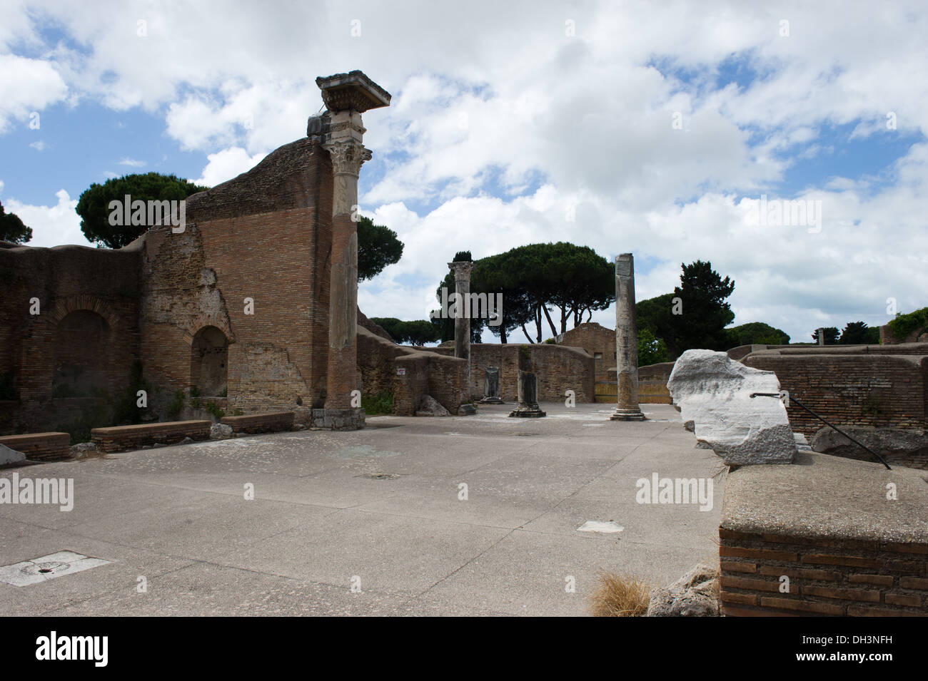 ancient, archeologic, Europa, Italy, Latium, Lazio, Ostia antica ...