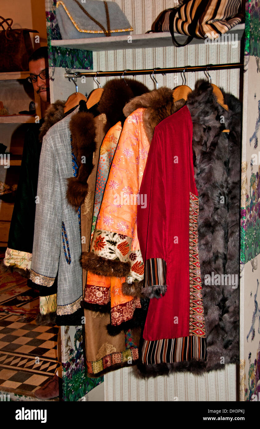 Marrakesh fashion boutique shop cool young classy Morocco Stock Photo