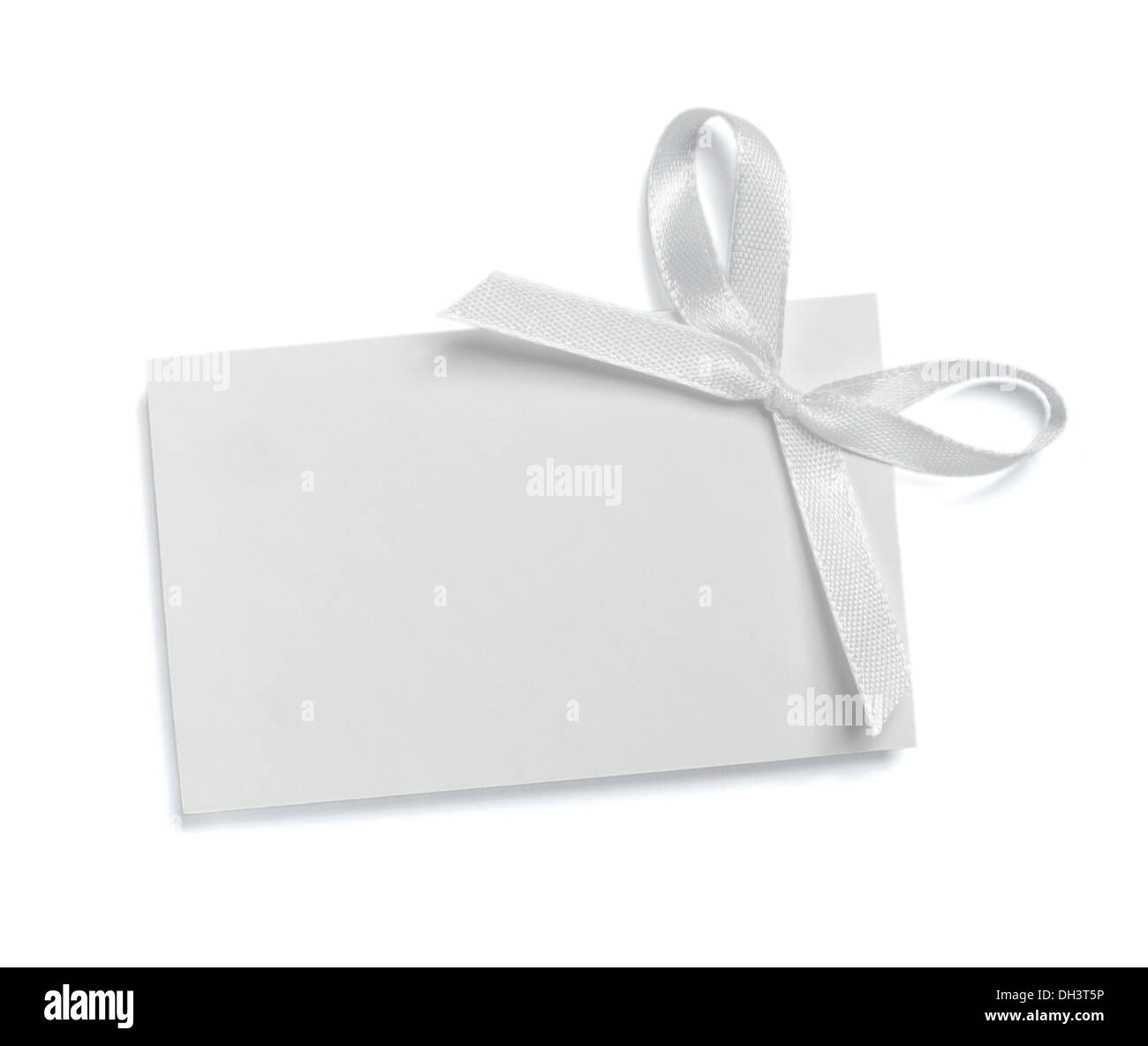 note with ribbon Stock Photo - Alamy
