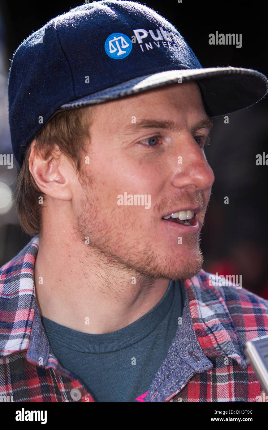 Ted Ligety at the USOC 100 Day Countdown to the Sochi 2014 Olympic Winter Games Stock Photo
