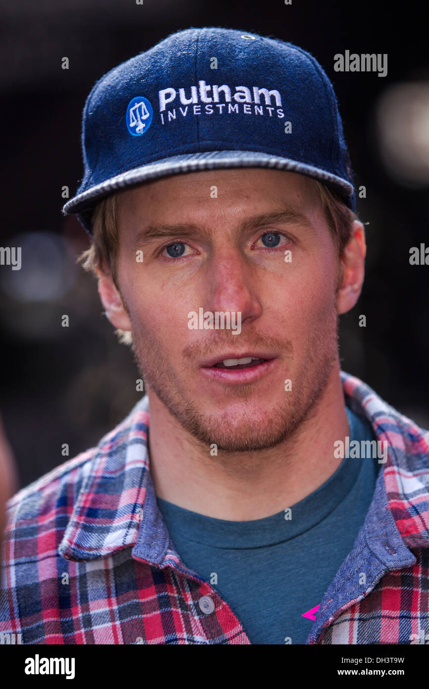 Ted Ligety at the USOC 100 Day Countdown to the Sochi 2014 Olympic Winter Games Stock Photo