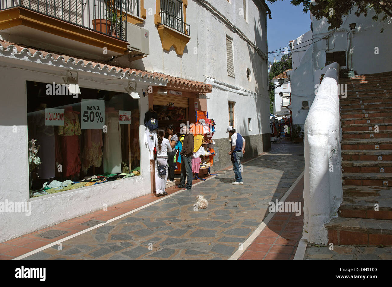 Urban view, Old town, Marbella, Malaga-province, Region of Andalusia, Spain, Europe Stock Photo