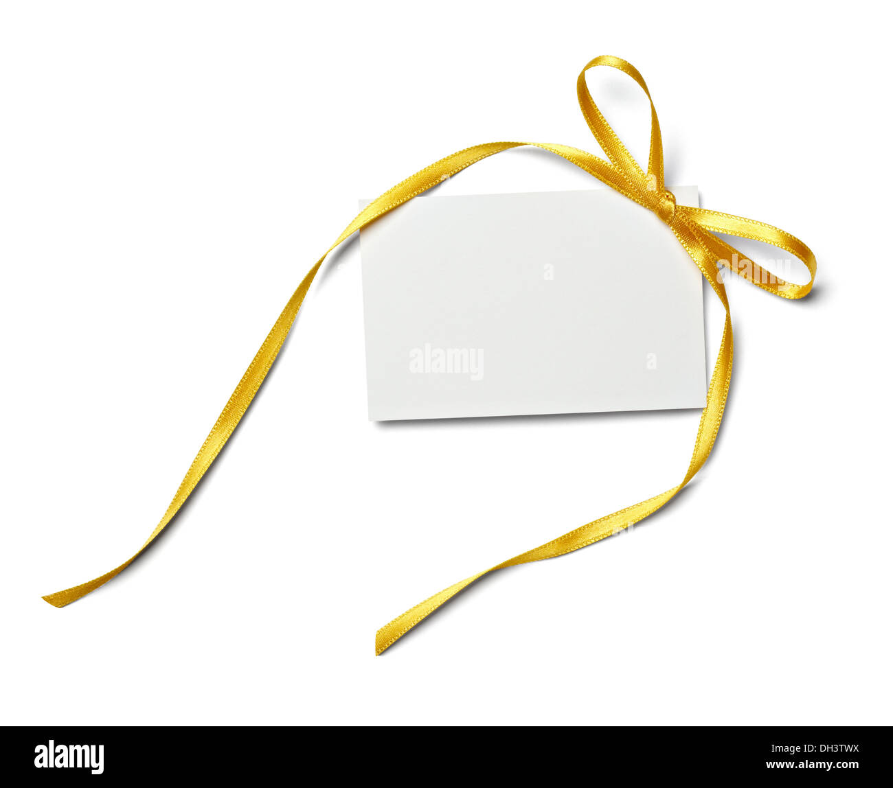 note with ribbon Stock Photo - Alamy