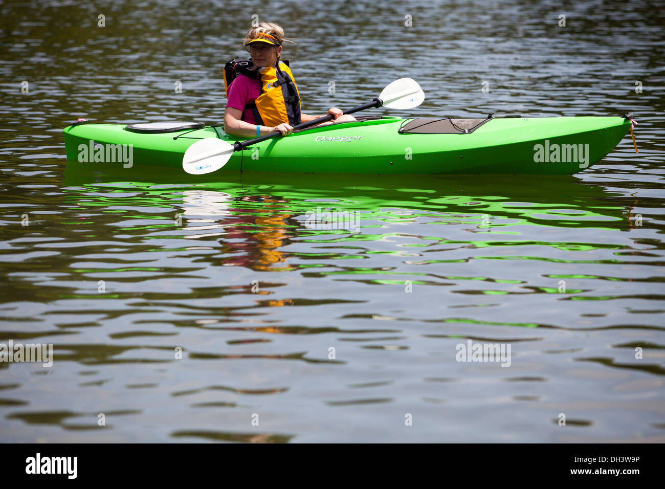 Senior female kayaking hi-res stock photography and images - Alamy