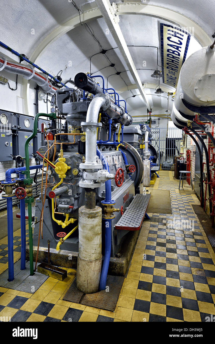 Electric plant, Rohrbach bunker, Maginot line. Stock Photo