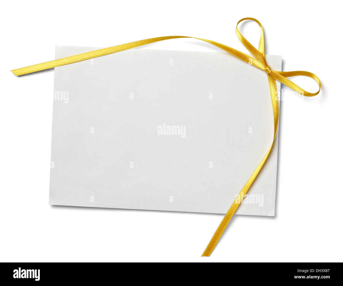 note with ribbon Stock Photo - Alamy