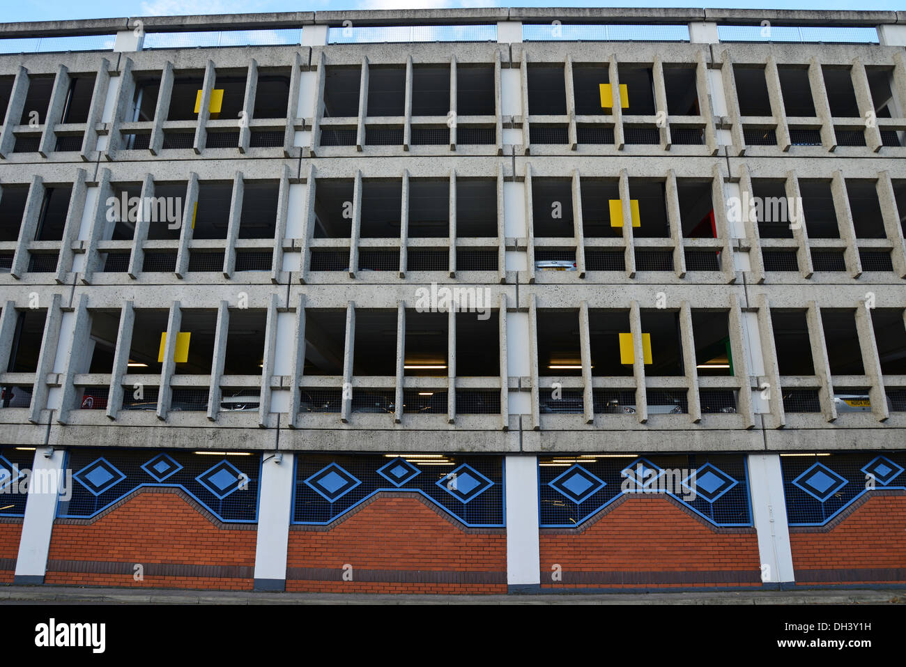 Indoor car park building on Pembroke Broadway, Camberley, Surrey, England, United Kingdom Stock