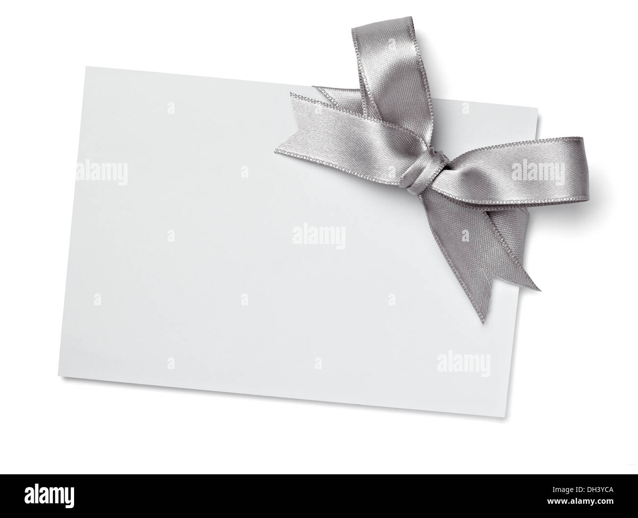 note with ribbon Stock Photo - Alamy