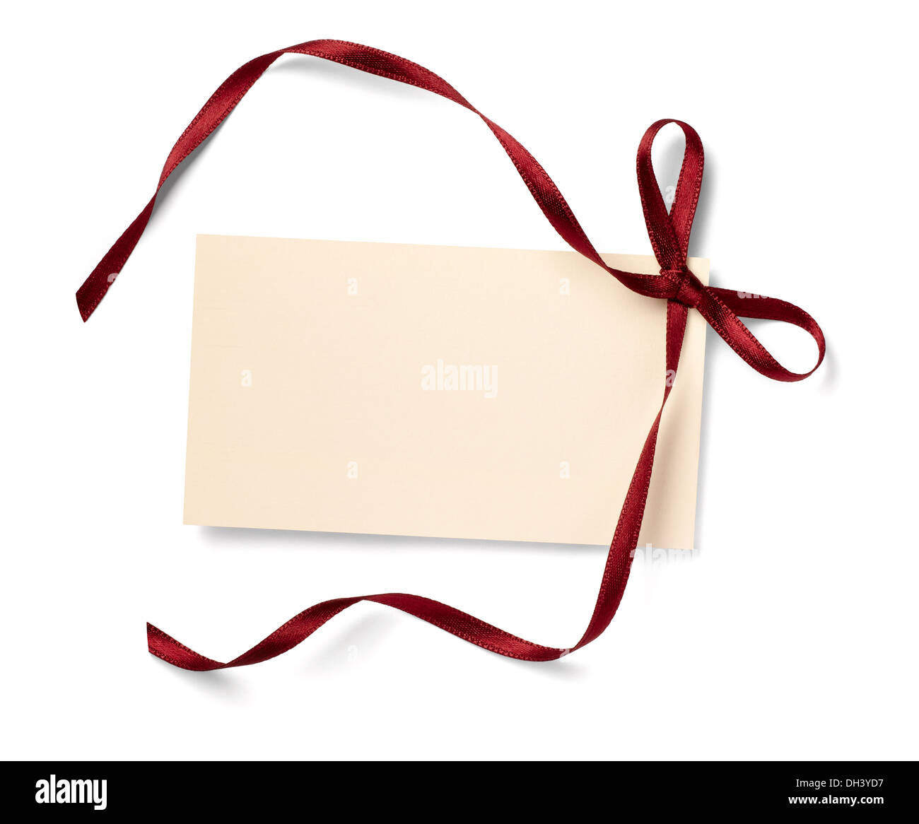 note with ribbon Stock Photo - Alamy
