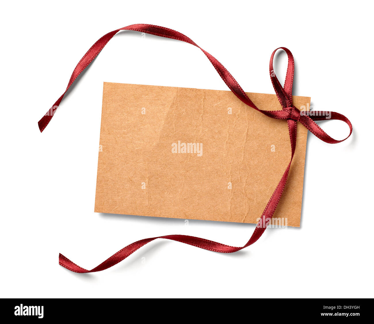 note with ribbon Stock Photo - Alamy