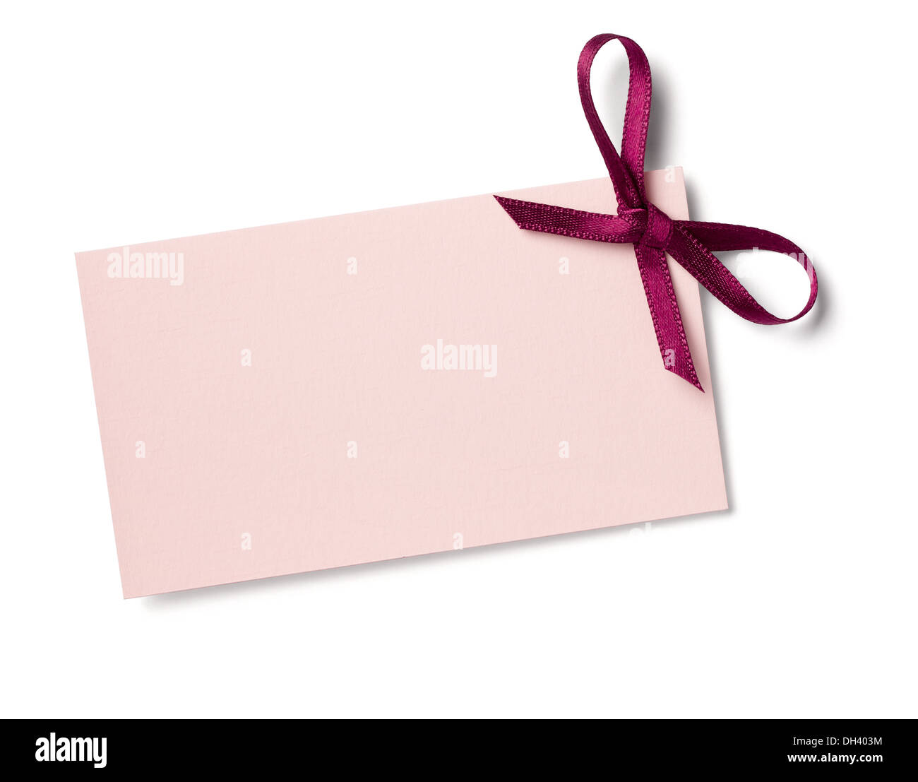 Notes Pink Ribbon note with ribbon Stock Photo - Alamy