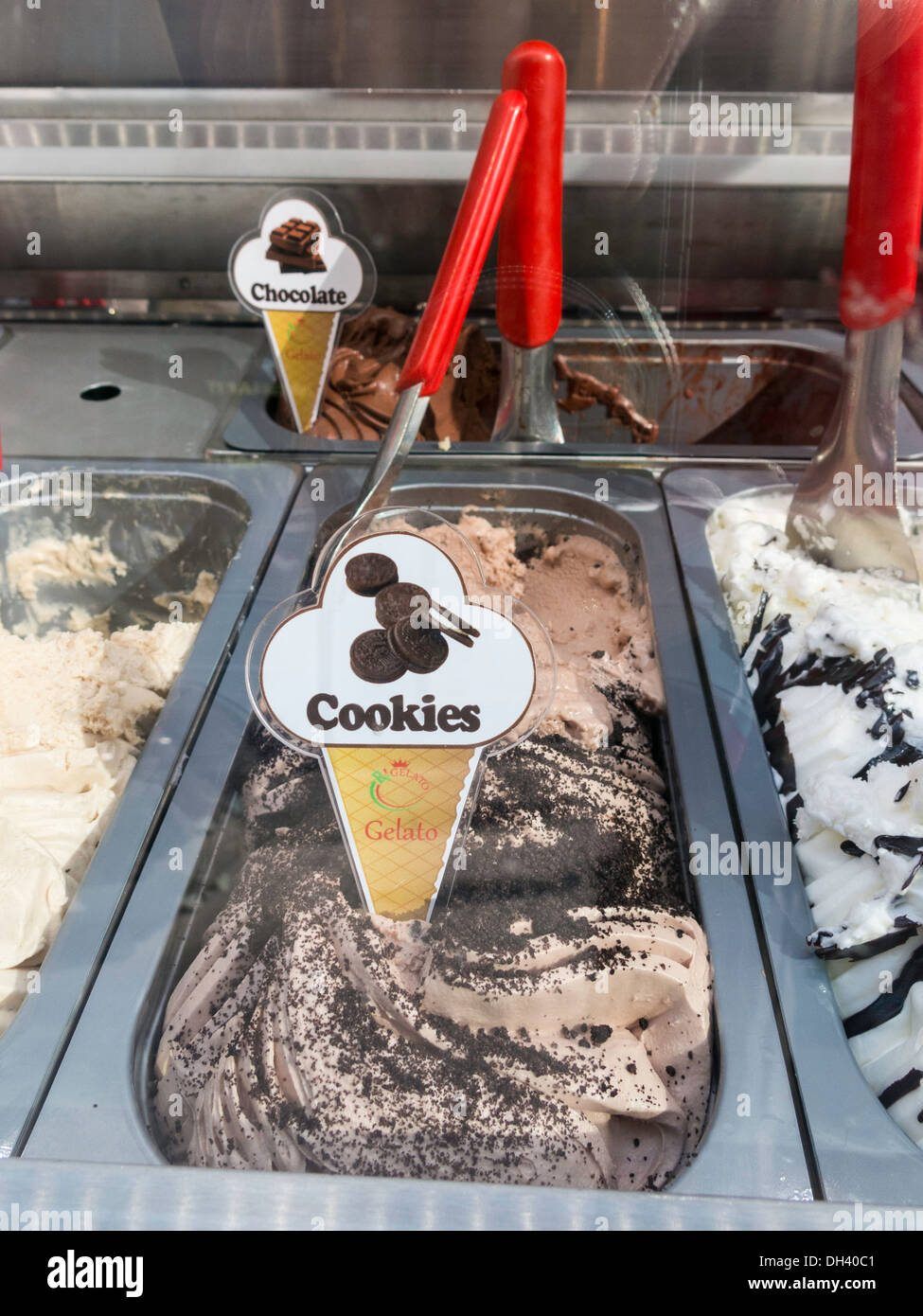 Gelato Cart in New York City Stock Photo Alamy