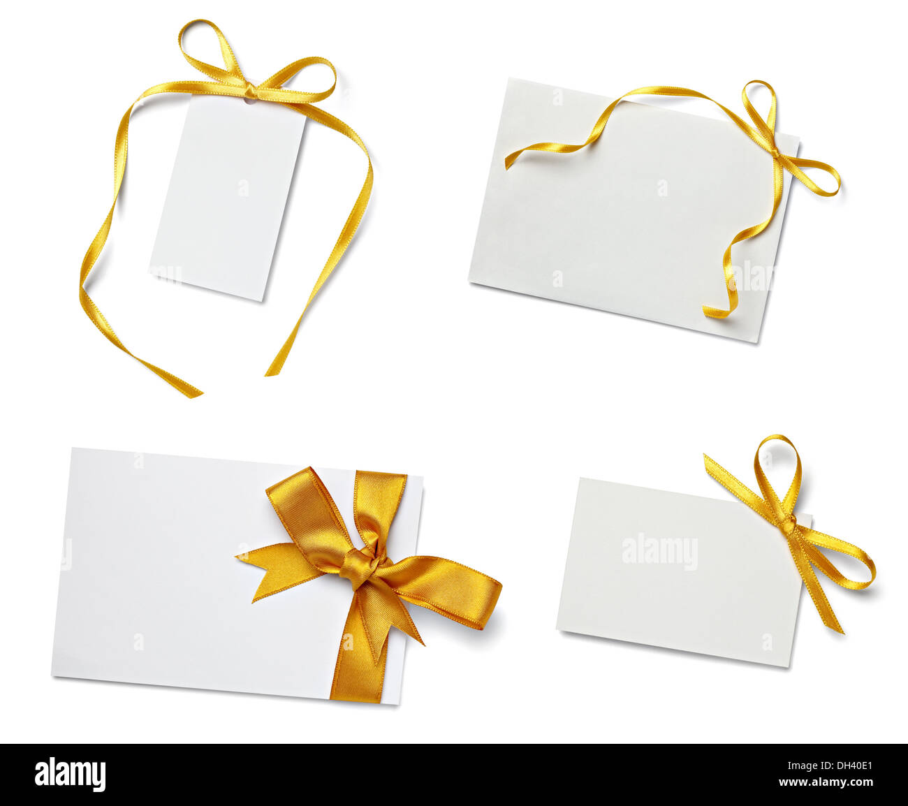 note with ribbon Stock Photo - Alamy